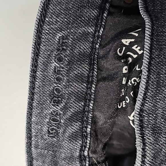 American Eagle black ans gray size 00 90's boot cut jeans - Picture 6 of 7